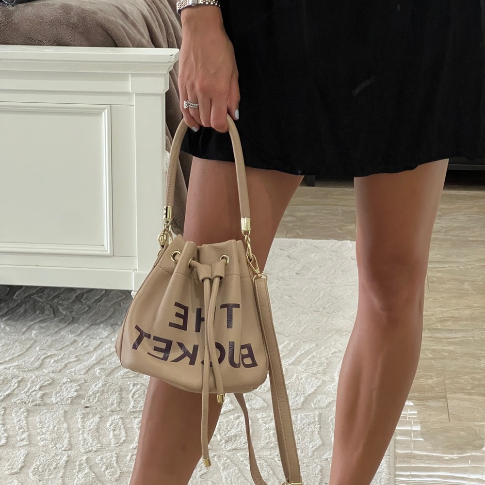 Beige Bucket Bag